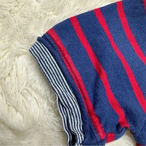 U.S. Polo Association T-Shirt Stripes V-Neck Blue &  Red Size 4T - Picture 9 of 16
